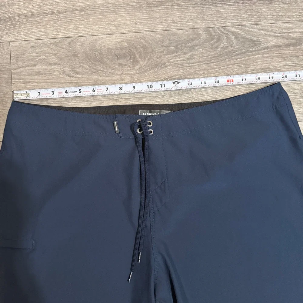 O'Neill Hyperfreak Mens Navy Blue Board Shorts Size 40 Stretch‎ Swim Trunks
